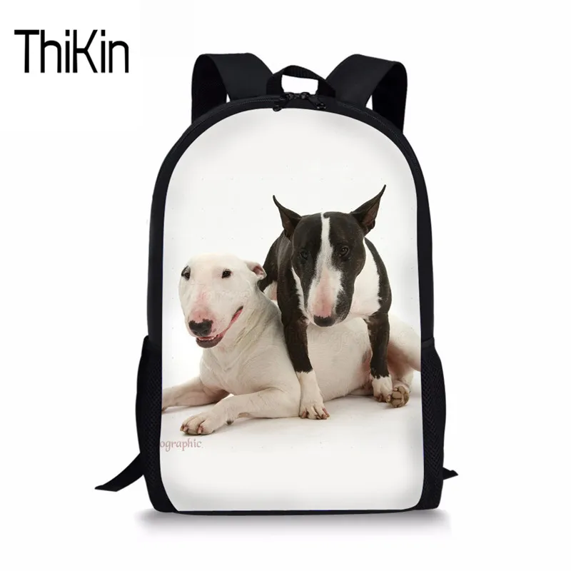 Школьные ранцы THIKIN Bull Terrier для девочек и мальчиков школьные подростков женская