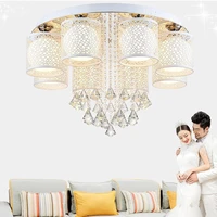 crystal led lamp ceiling lights flush mount ceiling light fixtures modern ceiling crystal chandeliers with remote control