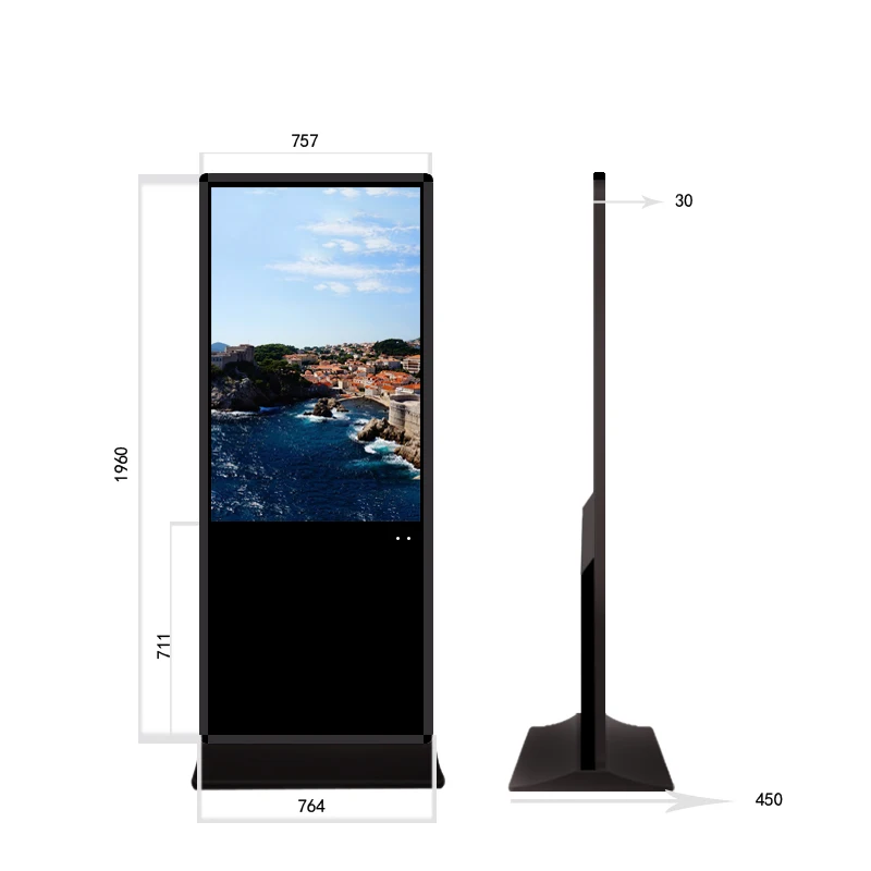 49 дюймовый цифровой вывески плеер киоск lcd рекламный экран торговый центр windows
