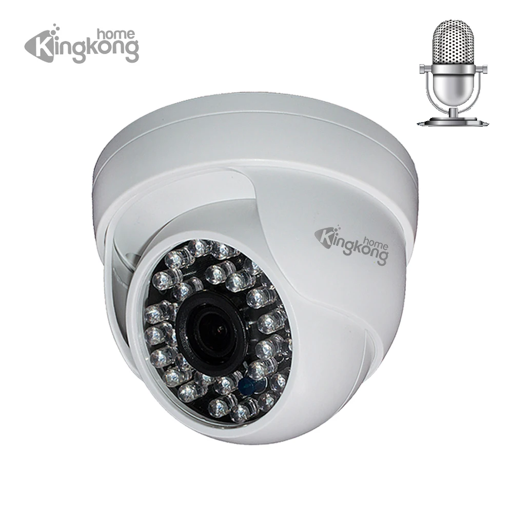 Kingkonghome H.264 IP Камера 1080 P безопасности Встроенный микрофон аудио наблюдения ночное