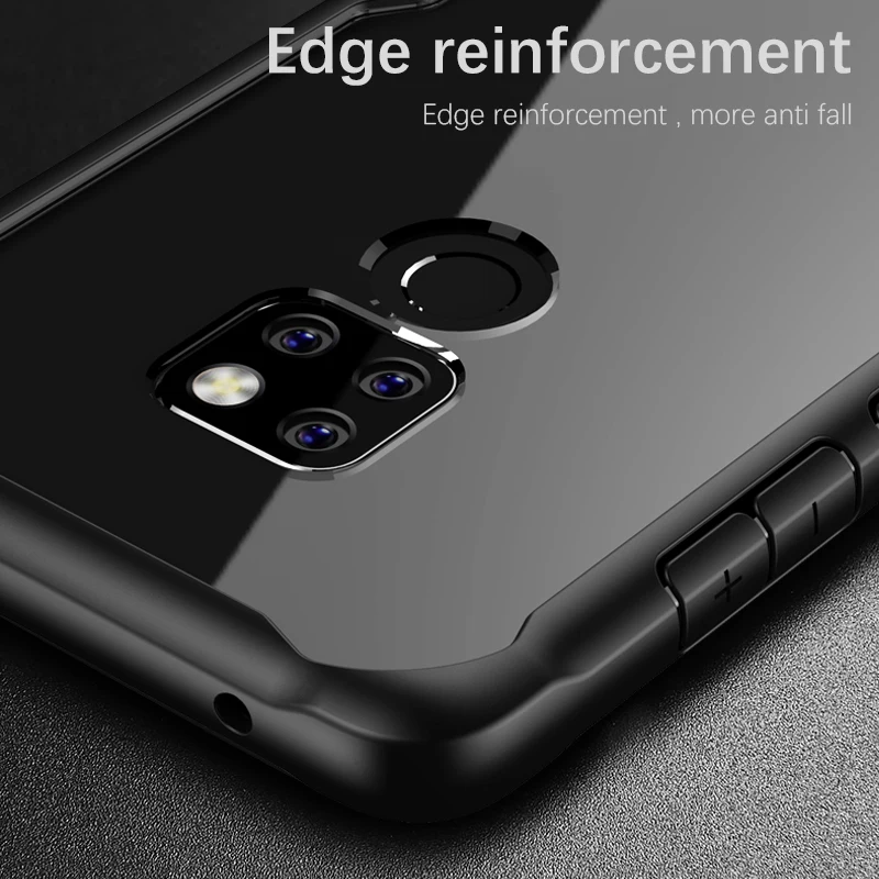 Toraise полный защитный чехол для Huawei Mate 20 Pro TPU акриловый прозрачный задняя крышка mate