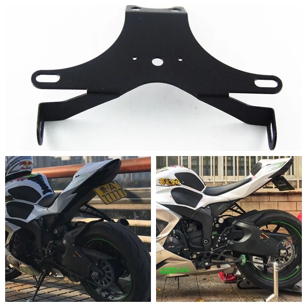Держатель номерного знака для мотоцикла KAWASAKI ZX10R 2008 2009 2010|Номерной знак| |