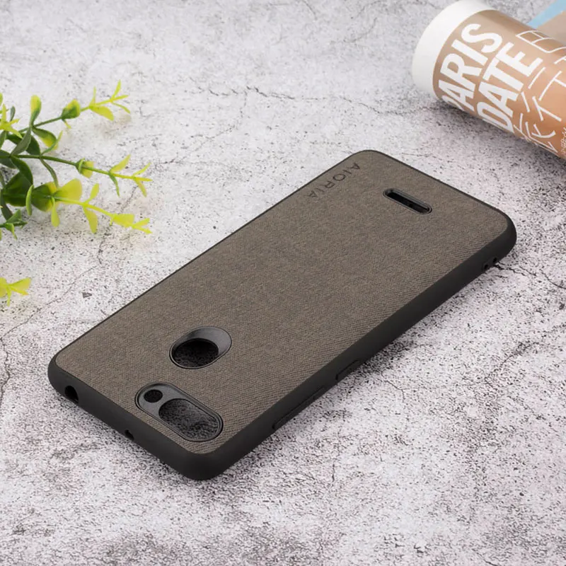Текстильный чехол для Xiaomi Redmi 6 6A Мягкий ТПУ силиконовый материал с текстильными