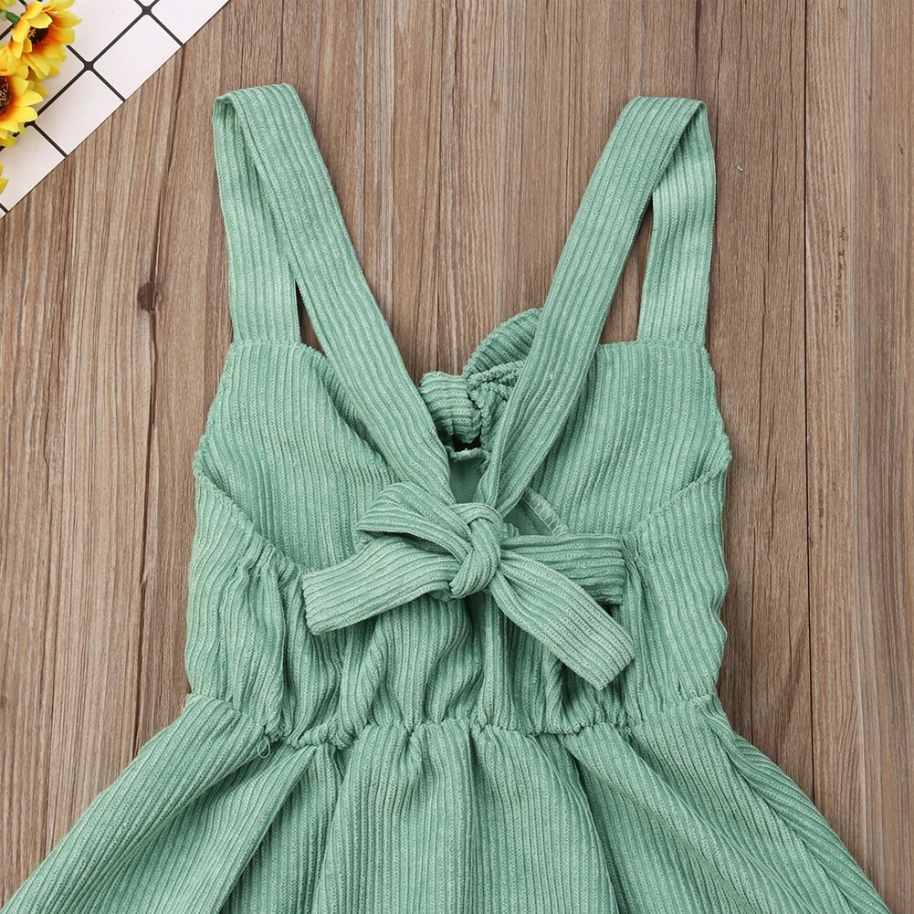 New Kid Baby Girls Tutu Dress Lace Floral Party Stripe Sleeveless Summer Clothes | Детская одежда и обувь