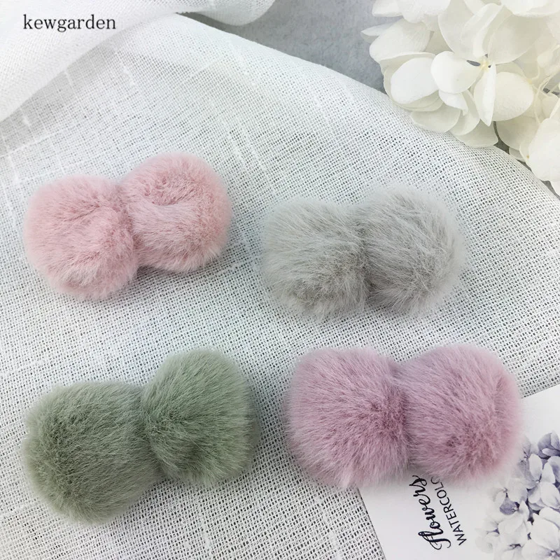 Kewgarden 3*5cm DIY Craft Supplies Plush Ball Handmade Bowknot Earrings Accessories 8 Pcs / Lot | Дом и сад