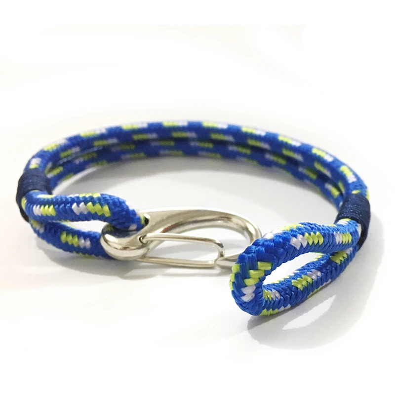 Fashion Rope Braided Pulseras Double Lalers Paracord Bracelet Parachute Cord Men Emergency Chain with lobster | Украшения и