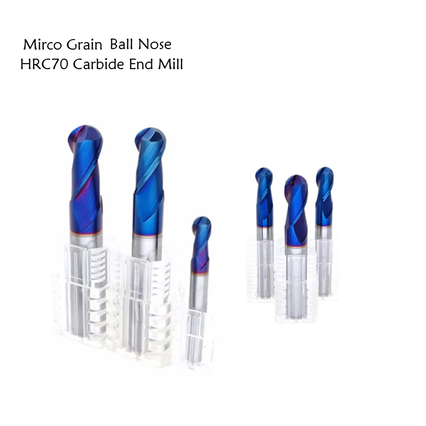 Хорошая цена R2.5 R3 R4 R5 R6 две канавки HRC45 HRC55 HRC65 твердосплавная Концевая фреза NACO