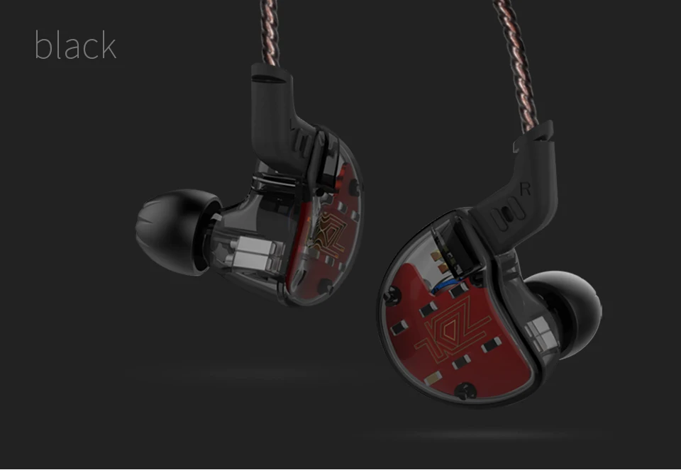 KZ ZS10 ES4 наушники 4BA 1BA с 1DD динамические гибридные наушники-вкладыши спортивные наушники 5 приводных устройств гарнитура вкладыши 1BA KZ ES4