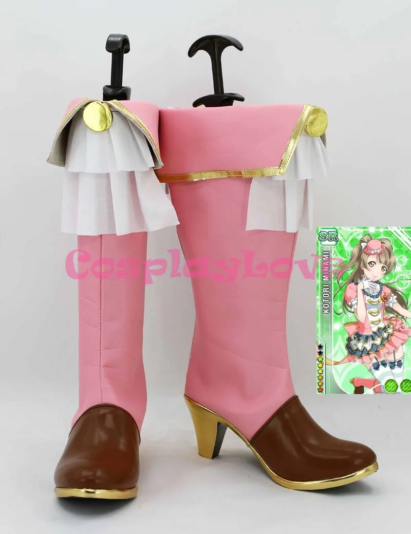 

lovelive! Minami Kotori Formal Dress style Cosplay Shoes Newest Custom Made Japanese Anime Boots For Halloween Christmas