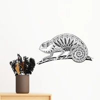 long tail lizard animal portrait sketch removable wall sticker art decals mural diy wallpaper for room decal