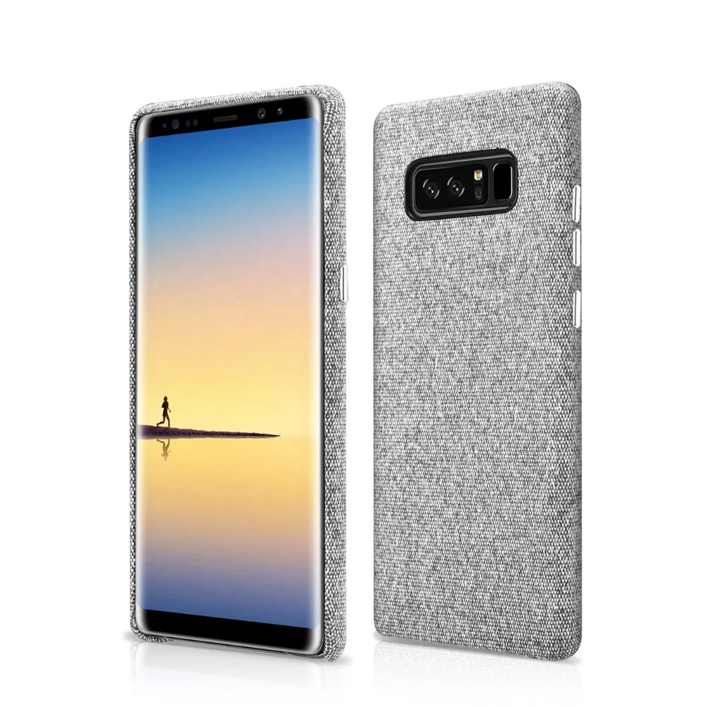 XOOMZ жесткий чехол для samsung Galaxy Note 8 ткань узор задняя крышка Защитный телефонные