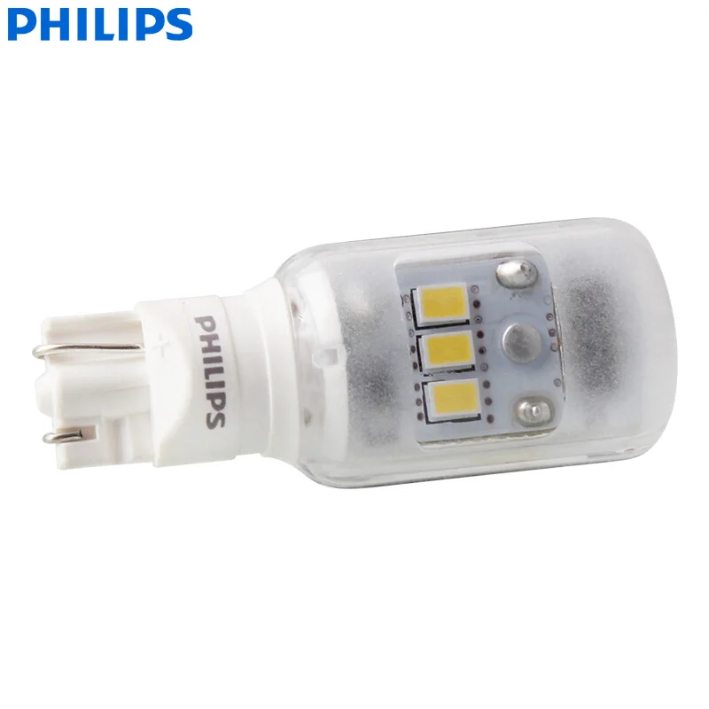 Philips Ultinon светодиодный T16 W16W 12V 11067ULWX1 6000K холодный белый указатель поворота лампы внутренний Светильник лампы заднего хода(один