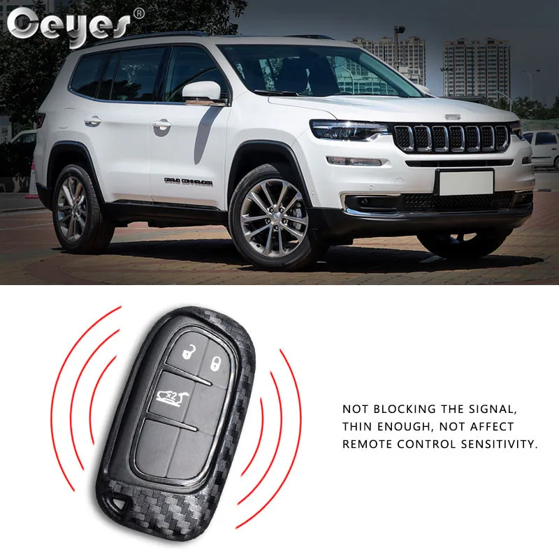 Чехлы Ceyes для автостайлинга защитный чехол ключа Jeep Renegade Grand Dodge Journey зарядное