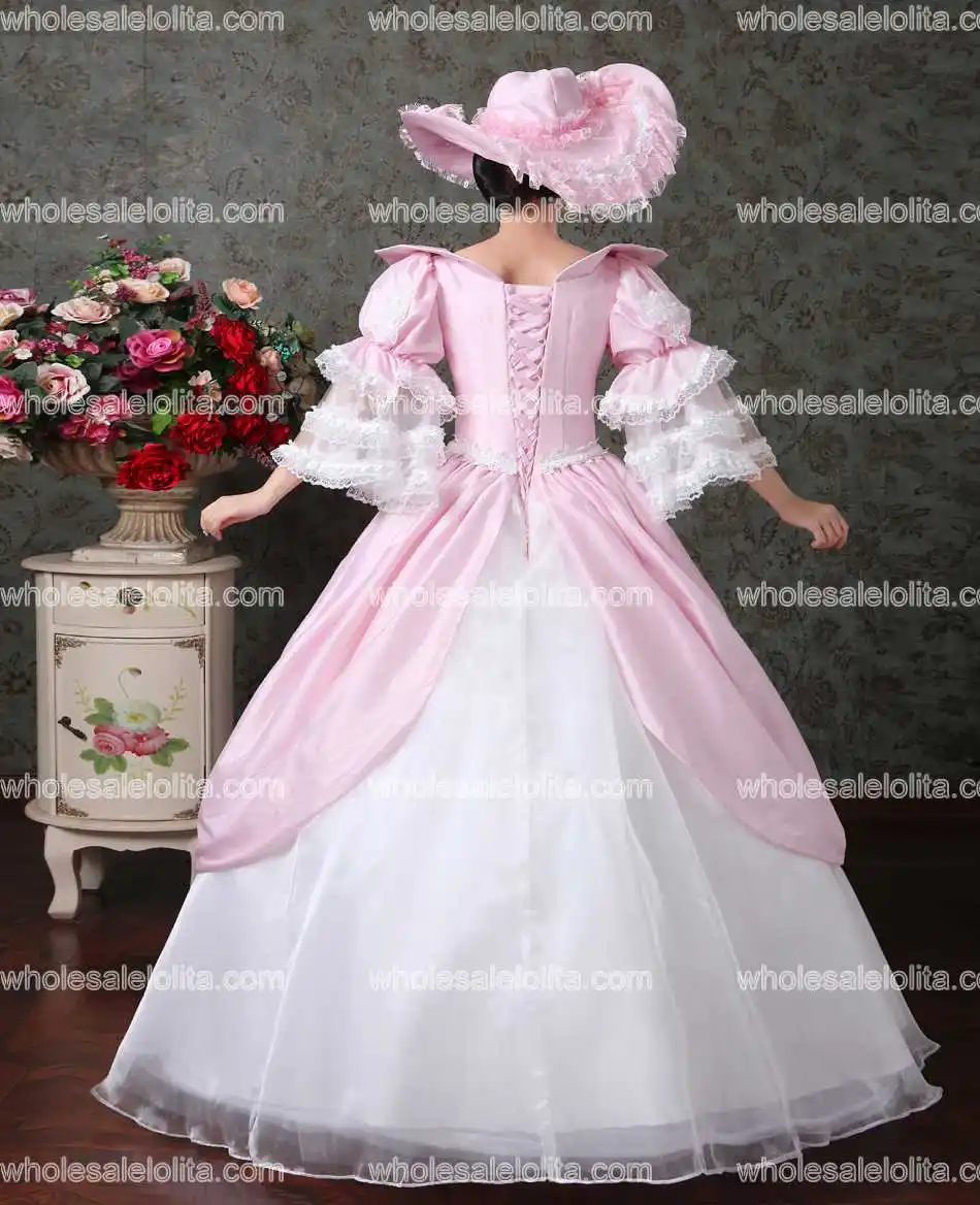 Высококачественное бальное платье Marie Antoinette в стиле барокко европейском 17-18 века