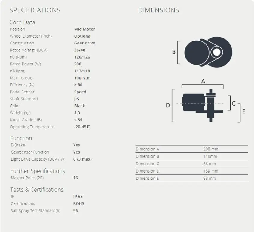Bafang мотор BBS02B 48V500W Mid Motor Kit 8fun Bafang 500 Вт 48В 16AH велосипед Батарея, фара для электровелосипеда в комплект для переоборудования электрического велосипеда