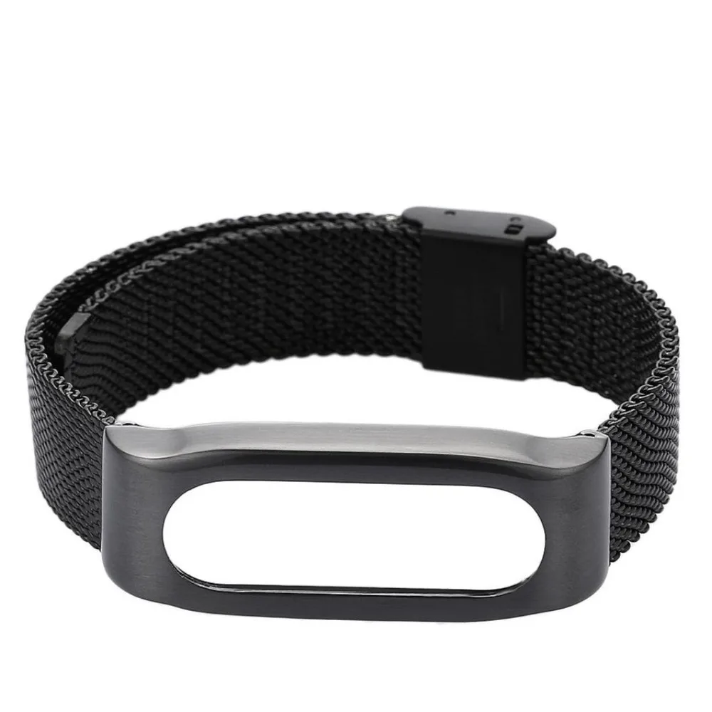 Mi Band 2 ремешок mi lan из нержавеющей стали для Xiao band часов сетчатый металлический
