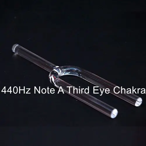 440Hz Note A CVNC Хрустальная Поющая чаша 440 Гц или 432 Гц 16 мм прозрачный кварцевый Поющий тюнинг вилка - Цвет: 440Hz Note A