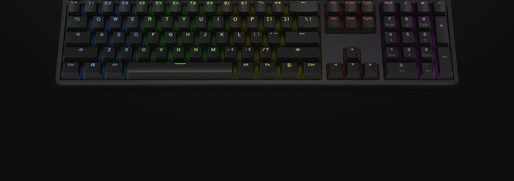 xiaomi mijia игровая клавиатура 104 клавиш rgb-пульт цветная клавиатура с подсветкой сплав Верхняя крышка 32-битный ARM высокоскоростной USB Проводная