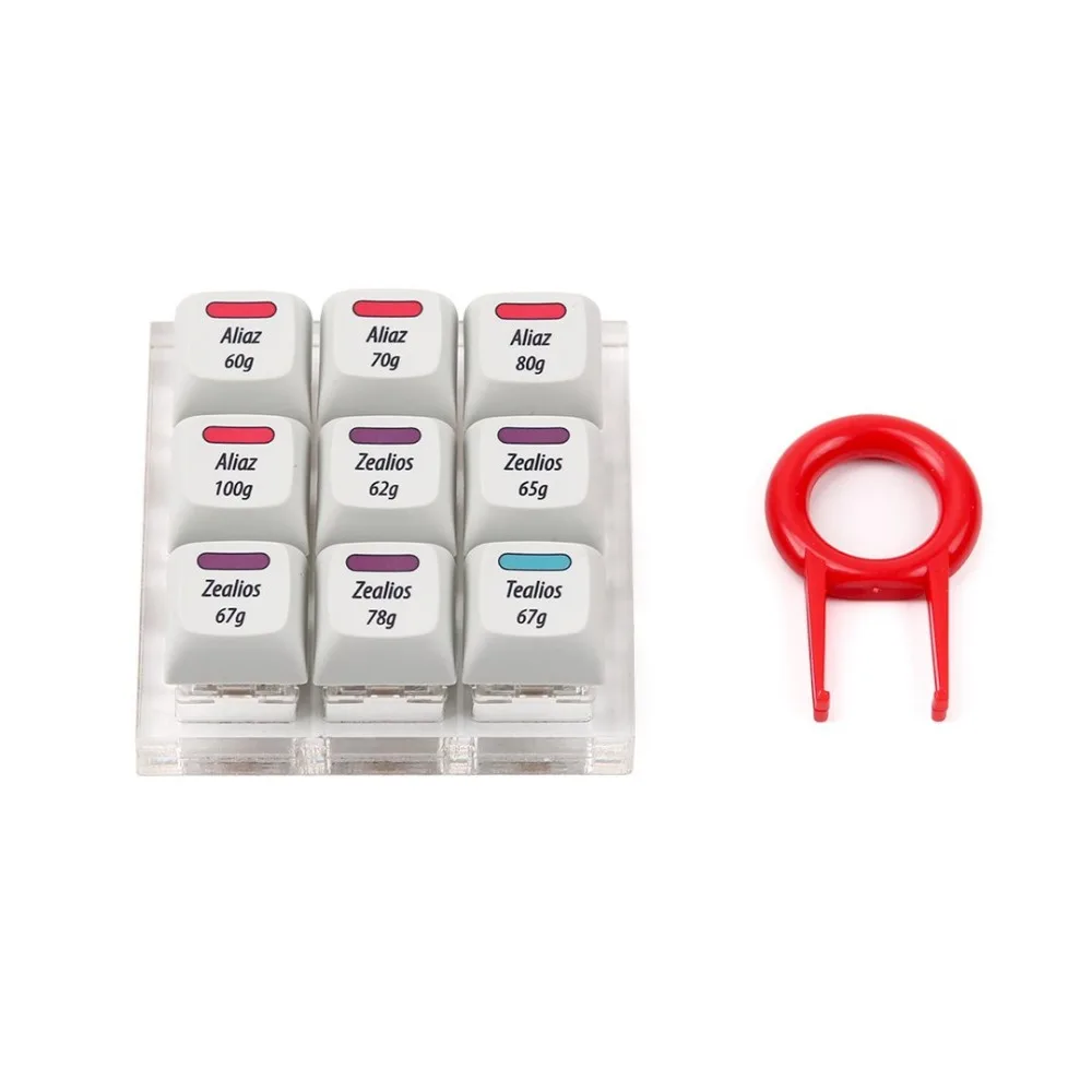 Aliazs Zealios Tealio 9 переключатели тестер с XDA краситель sub keycaps|Клавиатуры| |