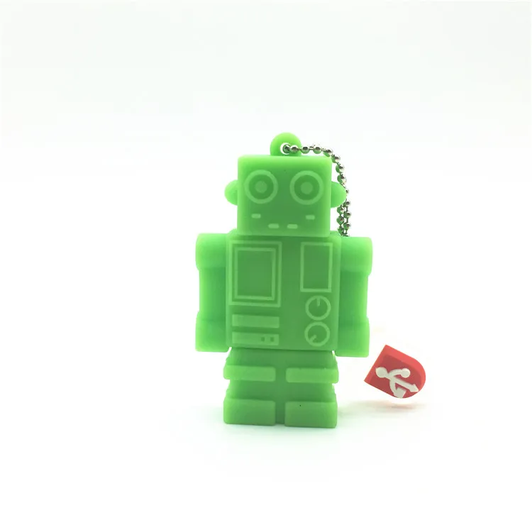 Лидер продаж 2018 флеш накопитель в форме мультяшного робота рыбы USB 4 ГБ 8 16 32 64