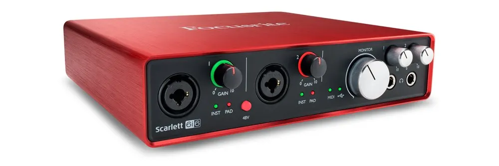 Новый оригинальный Focusrite Scarlett 6i6 (2nd Gen) 6 в USB 2.0 аудио интерфейс профессиональной