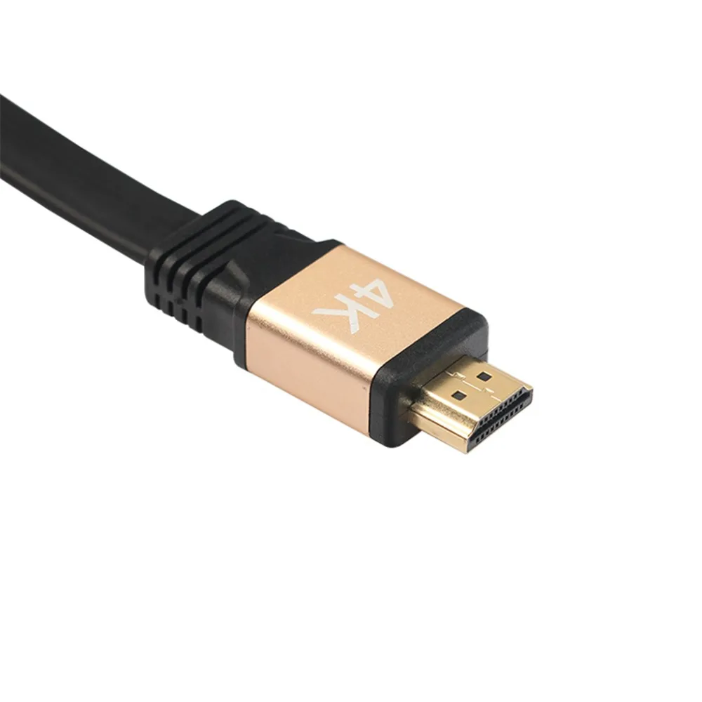 REXLIS позолоченный HDMI плоский кабель HDMI 2,0(4 K x 2 K) высокая Скорость Ethernet Поддержка видео 4 K 2160 p HD 1080 p 3D 1 m 1,8 м 3 м 5 m 10 м