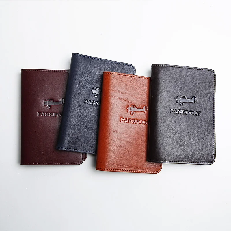 Кожаный мужской чехол для паспорта LANSPACE ручная работа кошельки держатели