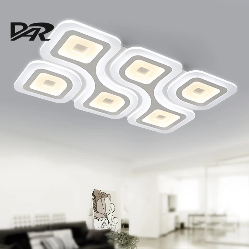 Ультратонкие акриловые современные светодиодные потолочные лампы для гостиной