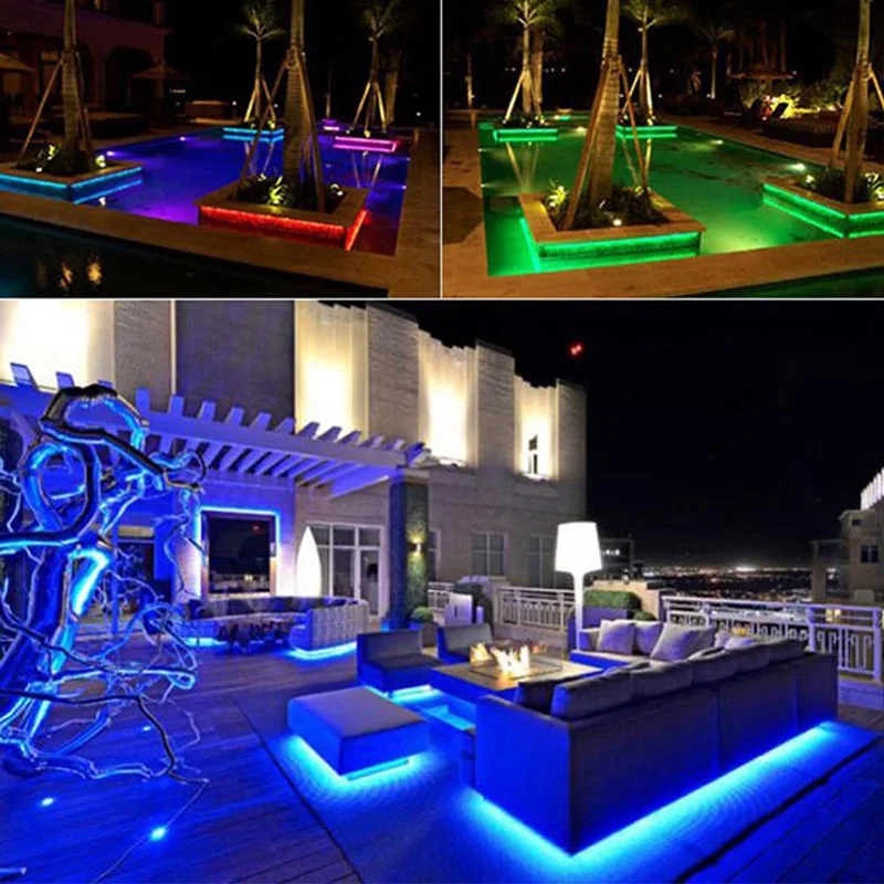 

Jiawen 5M Waterproof IP65 RGBW / RGBWW LED Strip Light 5050 SMD 60LEDs/m + Wifi Controller By Phone APP + DC 12V Power Adapter
