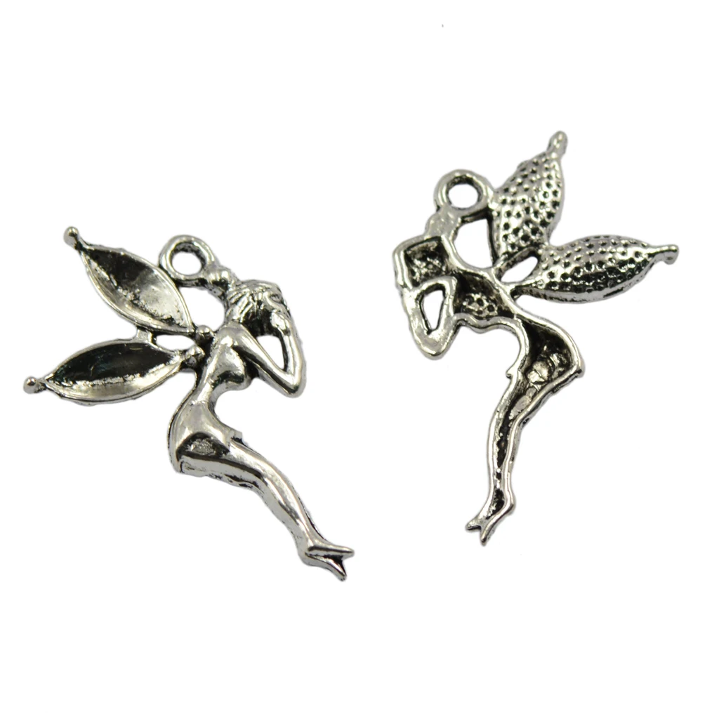 30 шт. Тибетский изящный Ангел Фея Шарм ювелирные изделия кулон|fairy charm|charm pendantangel