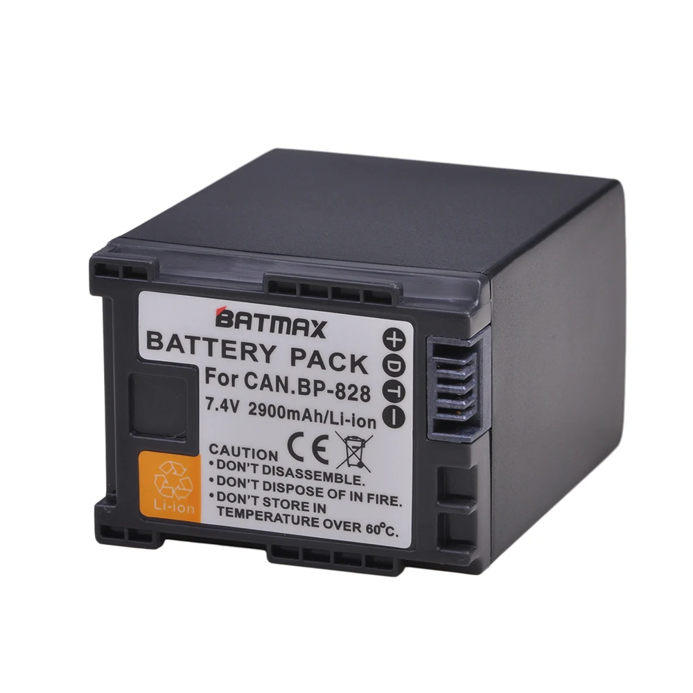 Аккумулятор Batmax BP-828 BP828 2900 мАч для Canon VIXIA XA20 XA25 XA35 XA40 XA45 XA50 XA55 XA65 XA70 XA75 HF G30 G40 XF400