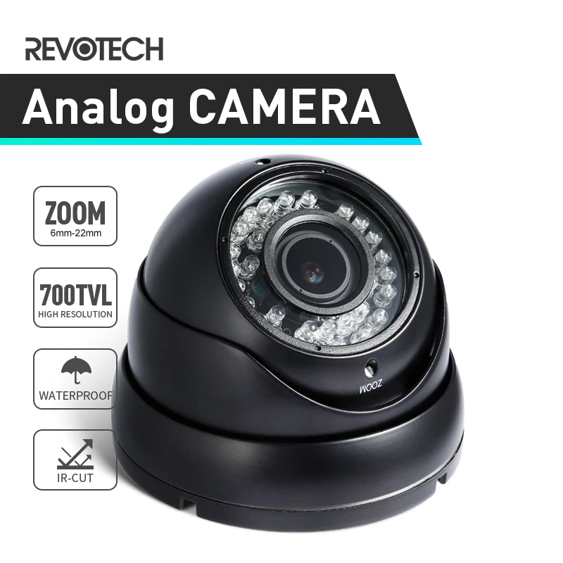 

Outdoor Waterproof 2.8-12mm 36 LED 700TVL Night Vision Zoom Camera Sony Effio-E CCD / CMOS Black Security Camera