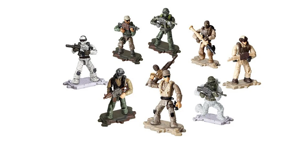 Urtoypia строительные фигурки солдат с боевым оружием и аксессуарами совместимы с другими армейскими конструкторами подарок