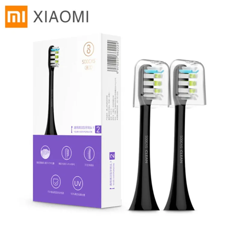

Сменная головка для зубной щетки Xiaomi Soocas X3, 2 шт./компл., насадки для электрической зубной щетки Soocas/Xiaomi Mijia Soocare X3