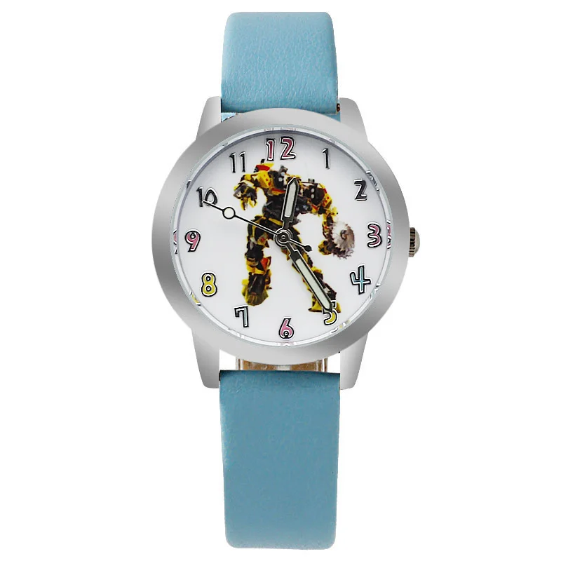 6 цветов модные светящиеся Детские часы Аниме автомобиль мультфильм мальчик