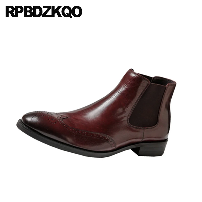 Из натуральной нешлифованной кожи Удобная обувь с перфорацией типа броги