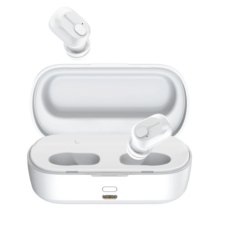 Baseus W01 TWS Bluetooth наушники 5,0 беспроводные Bluetooth наушники стерео Бас Беспроводные наушники с микрофоном для телефона
