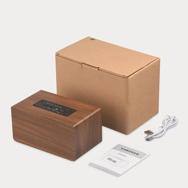 Деревянная Беспроводная Bluetooth-Колонка Queenview портативная HiFi-колонка s-Shock бас