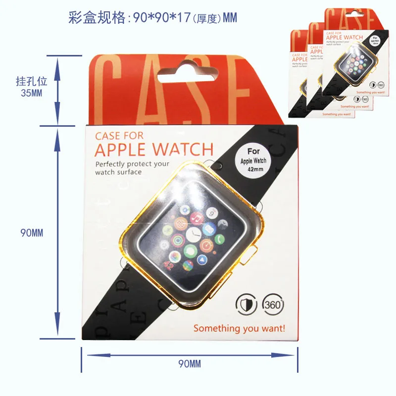Чехол для Apple Watch 42 мм 38 мм iWatch 3 2 1 Рамка PC защитный бампер чехол позолоченный корпус