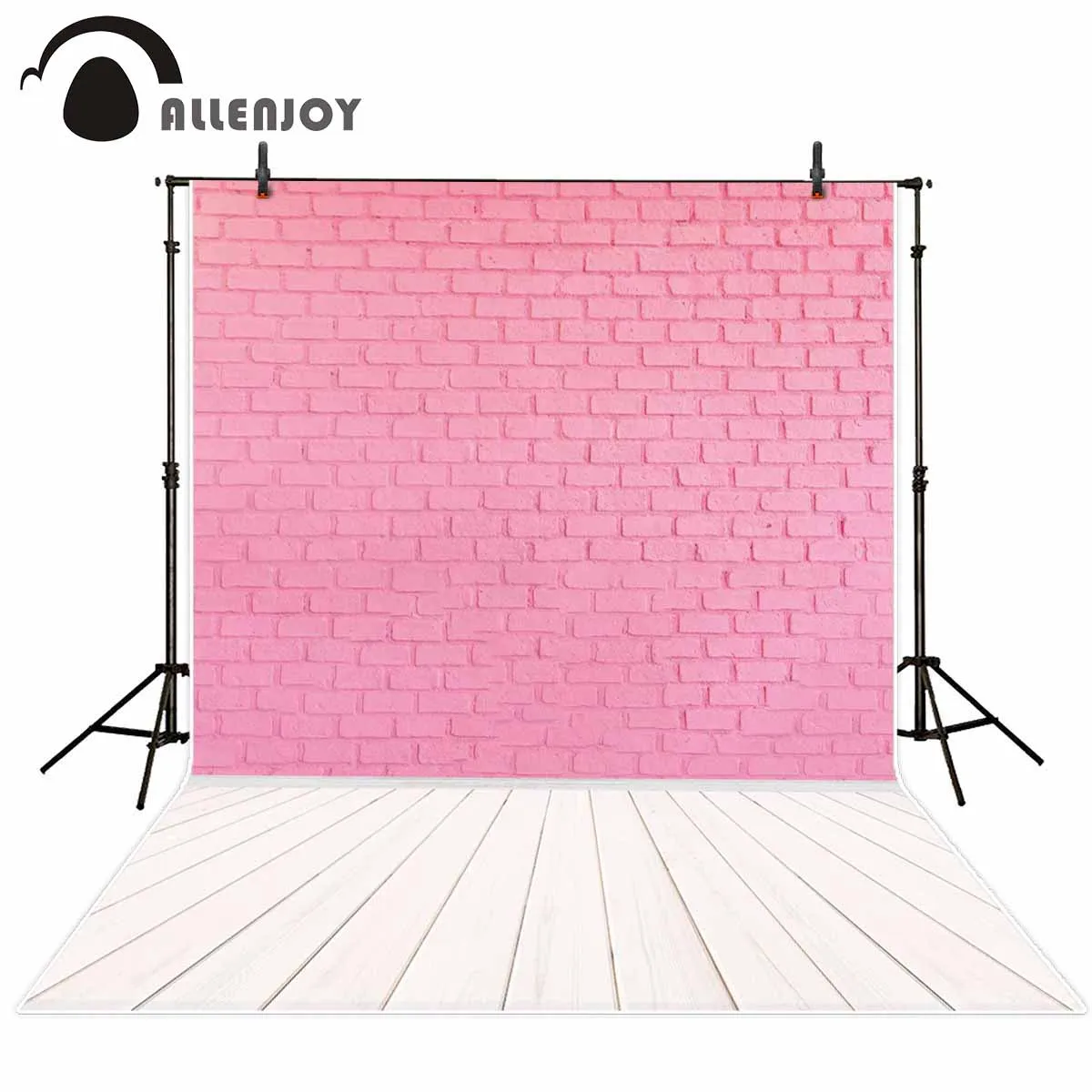 Allenjoy фоны для фотостудии прекрассветильник розовая кирпичная стена белая