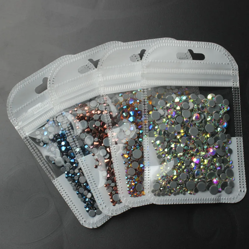Высококачественные стразы горячей фиксации со стразами прозрачные разных