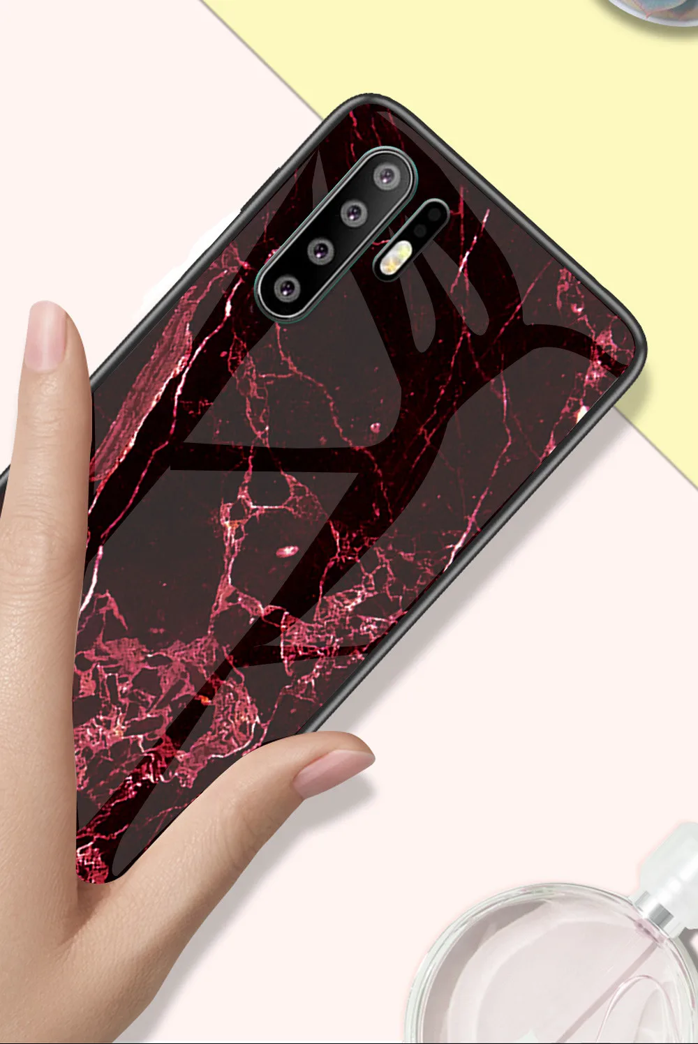 Чехол для телефона huawei P20 P30 Lite Pro Чехол из мраморного закаленного стекла Мягкий силиконовый чехол для huawei Y9 Y7 Y6 Honor 8A 9X чехол