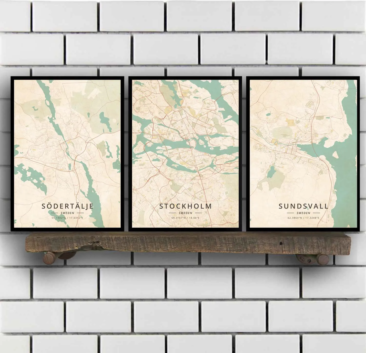 Подвесные плакаты Стокгольм Sundsvall троллгонг тумба подвесные очки васби упсала