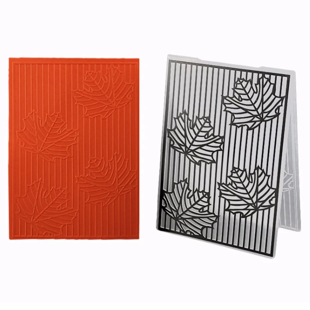 

(5.8x4.1 inch) Maple leaf Plastic Embossing Folders DIY Scrapbooking Paper flower embossing template Card Making supplies