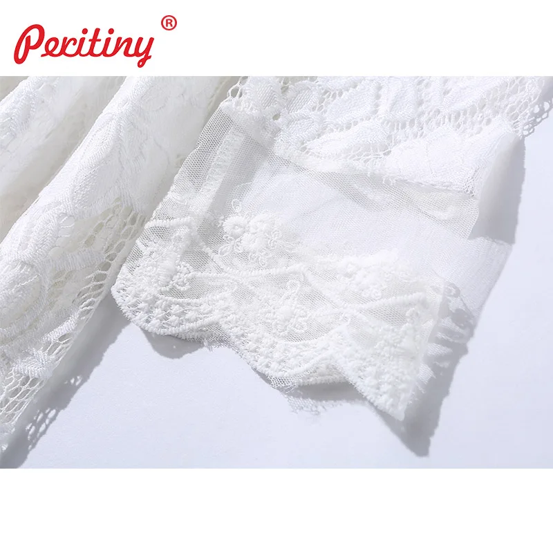 Peritiny белый Кружево платье однотонное Vestidos ботильоны-Длина лента ремня тонкий макси платье партии Демисезонный Roupas feminina