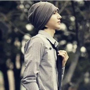 Специальная Корейская версия мужской весенне-осенней шапки-шарфа головной убор