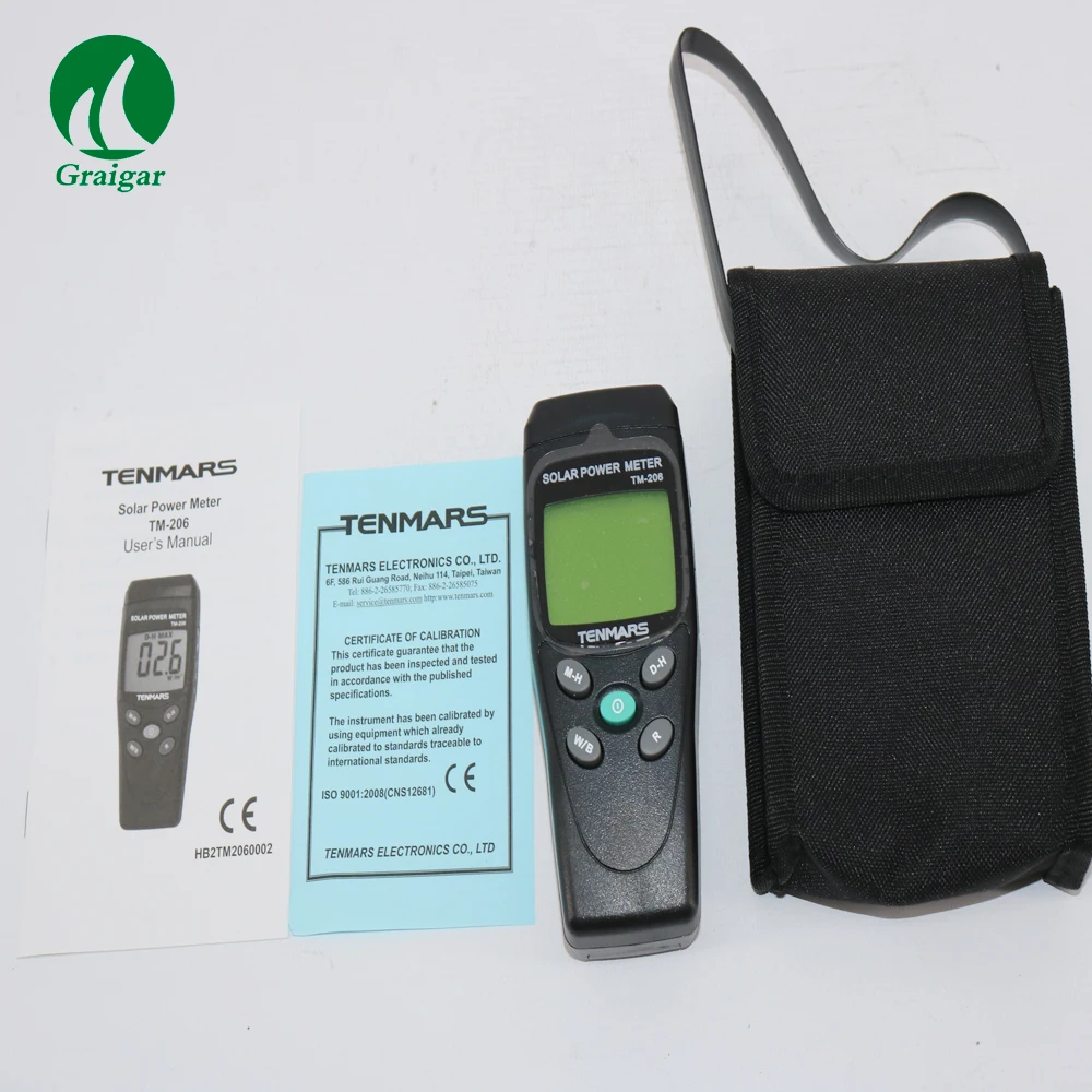 TM 206 измерения солнечного излучения измеритель мощности TM206 с 3 цифрами ЖК