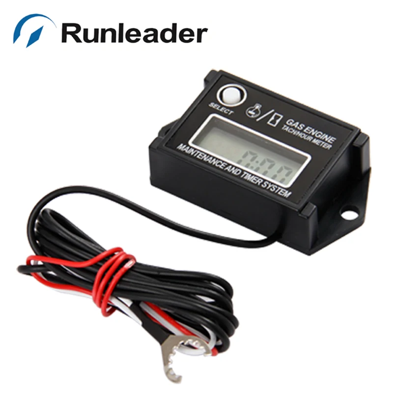 Digital Waterproof Maintenance Reminder Hour Meter Tachometer For Motorcycle ATV paramotor glider tractor Snowmobile Ski Mower | Автомобили
