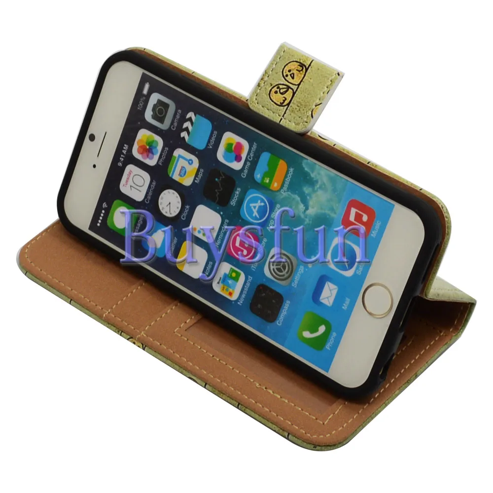 Bcov Yellow Bird Style Wallet Leather Cover Case For iPhone 5 5S SE 100019591 |