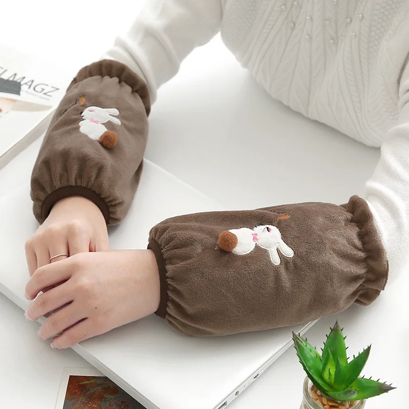 Противообрастающие плюшевые рукава Осень Зима Студенческие Длинные